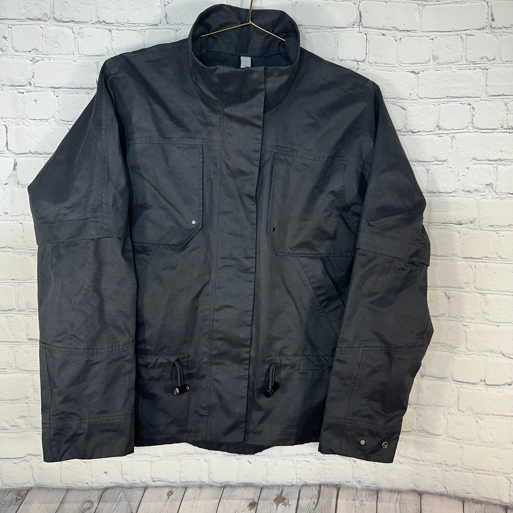 Lululemon Caught in the Rain Black Utility Field Jacket 6 Full Zip Coat LW4BIFS